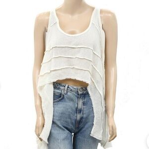 Free People We The Free Tank Top Ivory Size M MWT